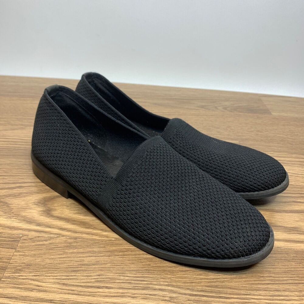Eileen Fisher Shoes Women's Size 9.5 Demi Knit Stretch Loafers Slip‎ On Black
